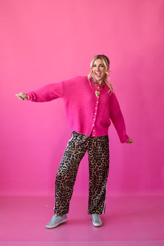 Piper Cardigan - Hot Pink RESTOCK