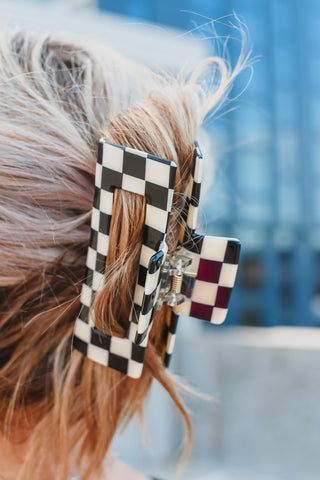 Checkered Claw Clip