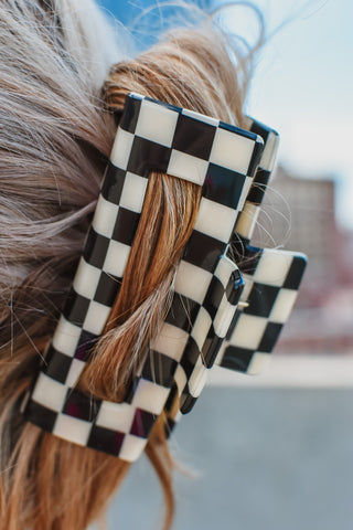 Checkered Claw Clip