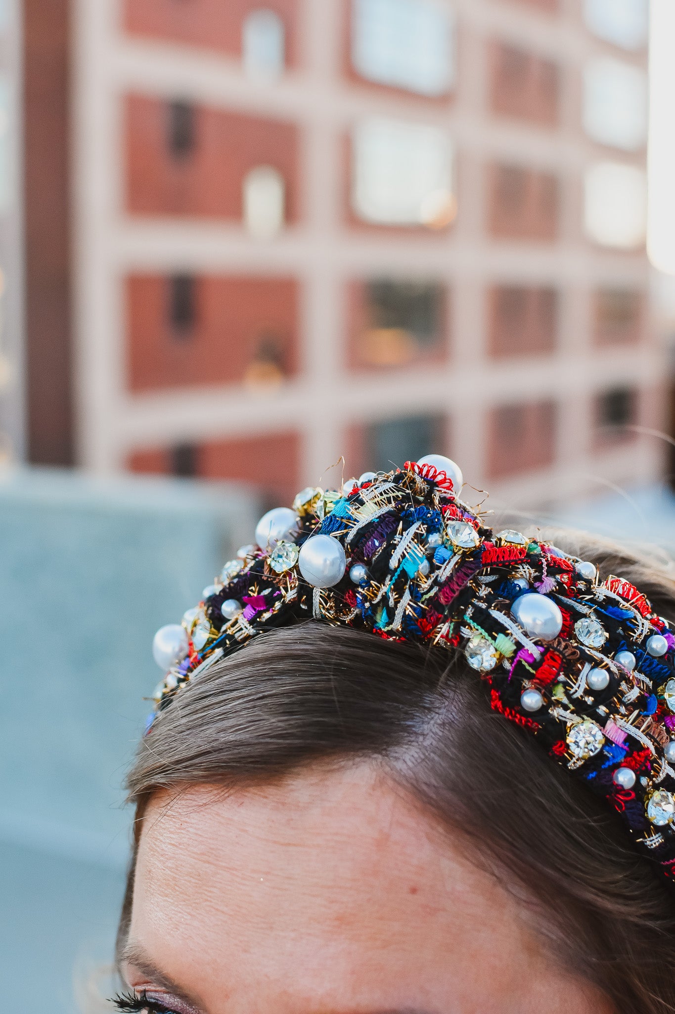 Multi Colored Tweed Headband - RESTOCK