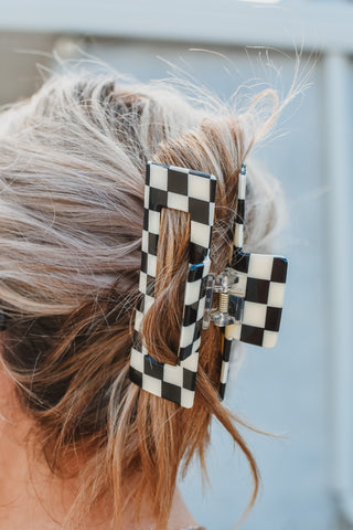 Checkered Claw Clip