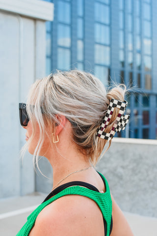 Checkered Claw Clip