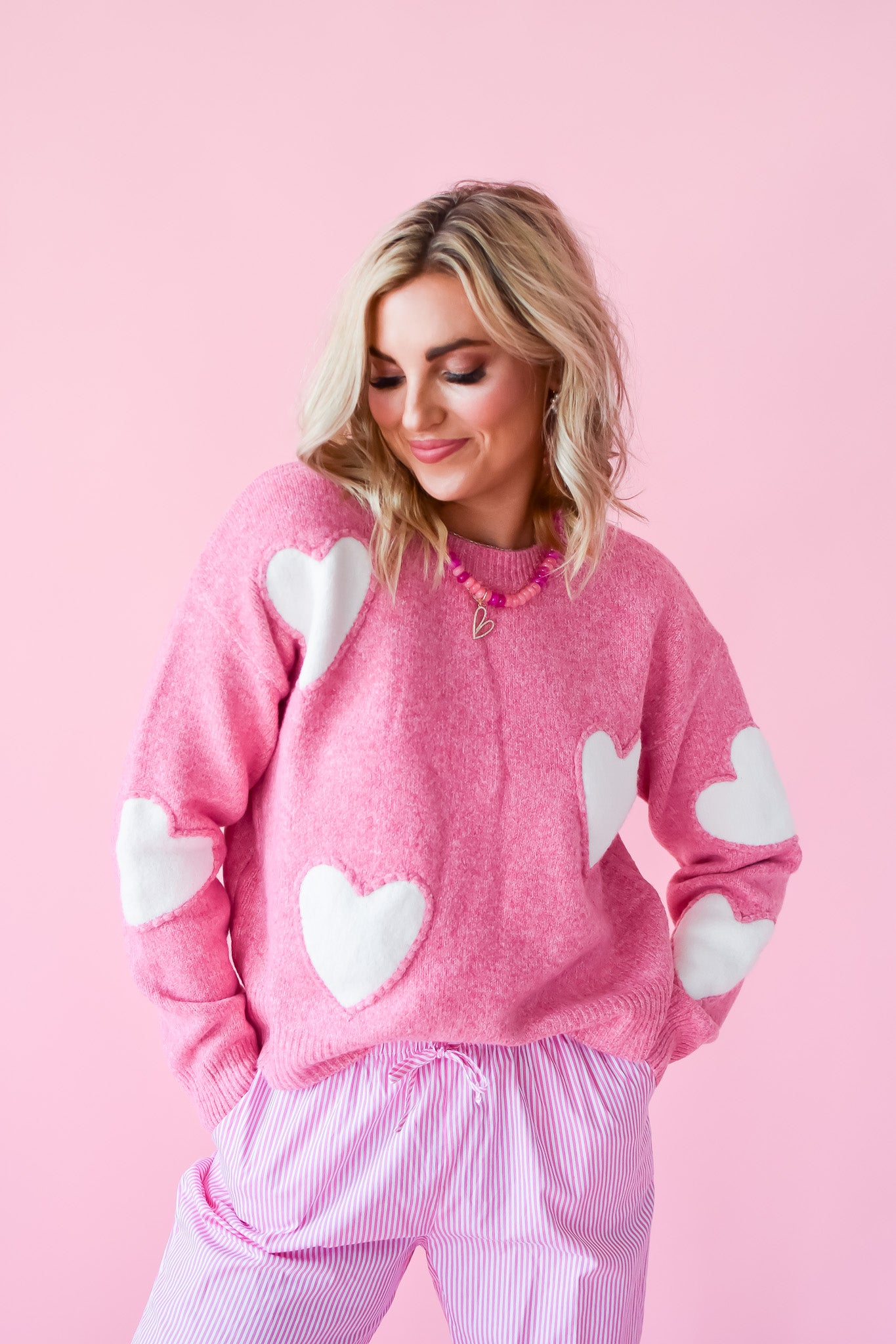 Tia Heart Sweater