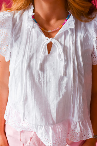 Kacie Eyelet Top