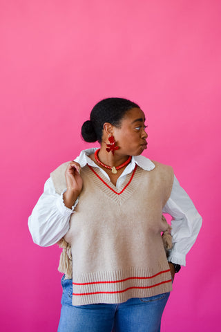 Alondra Ruffle Collar Button Down