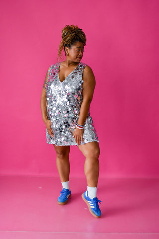 Lola Disco Mini Shift Dress