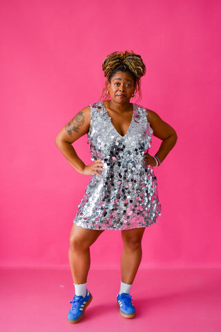 Lola Disco Mini Shift Dress