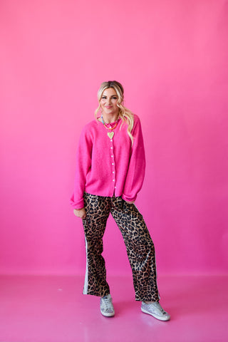 Piper Cardigan - Hot Pink RESTOCK
