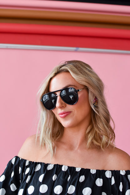 Earhart Sunglasses in Black