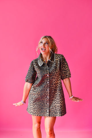 Betty Leopard Mini Dress