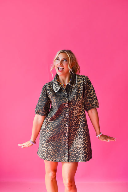 Betty Leopard Mini Dress