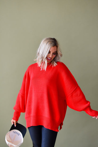 Bradie Sweater in Red RESTOCK