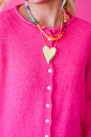 Piper Cardigan - Hot Pink RESTOCK