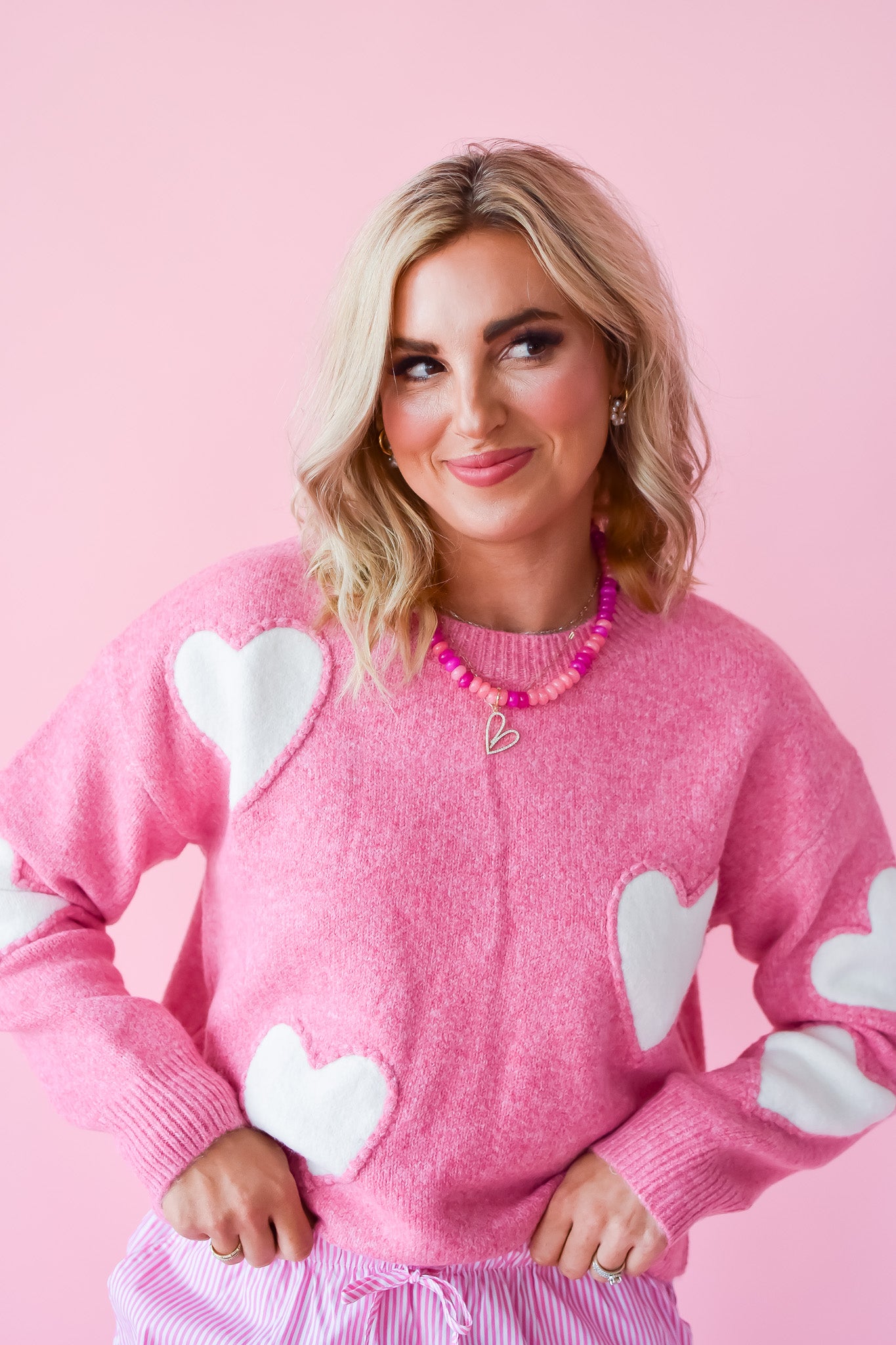 Tia Heart Sweater