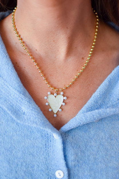 Heart of Pearls Necklace