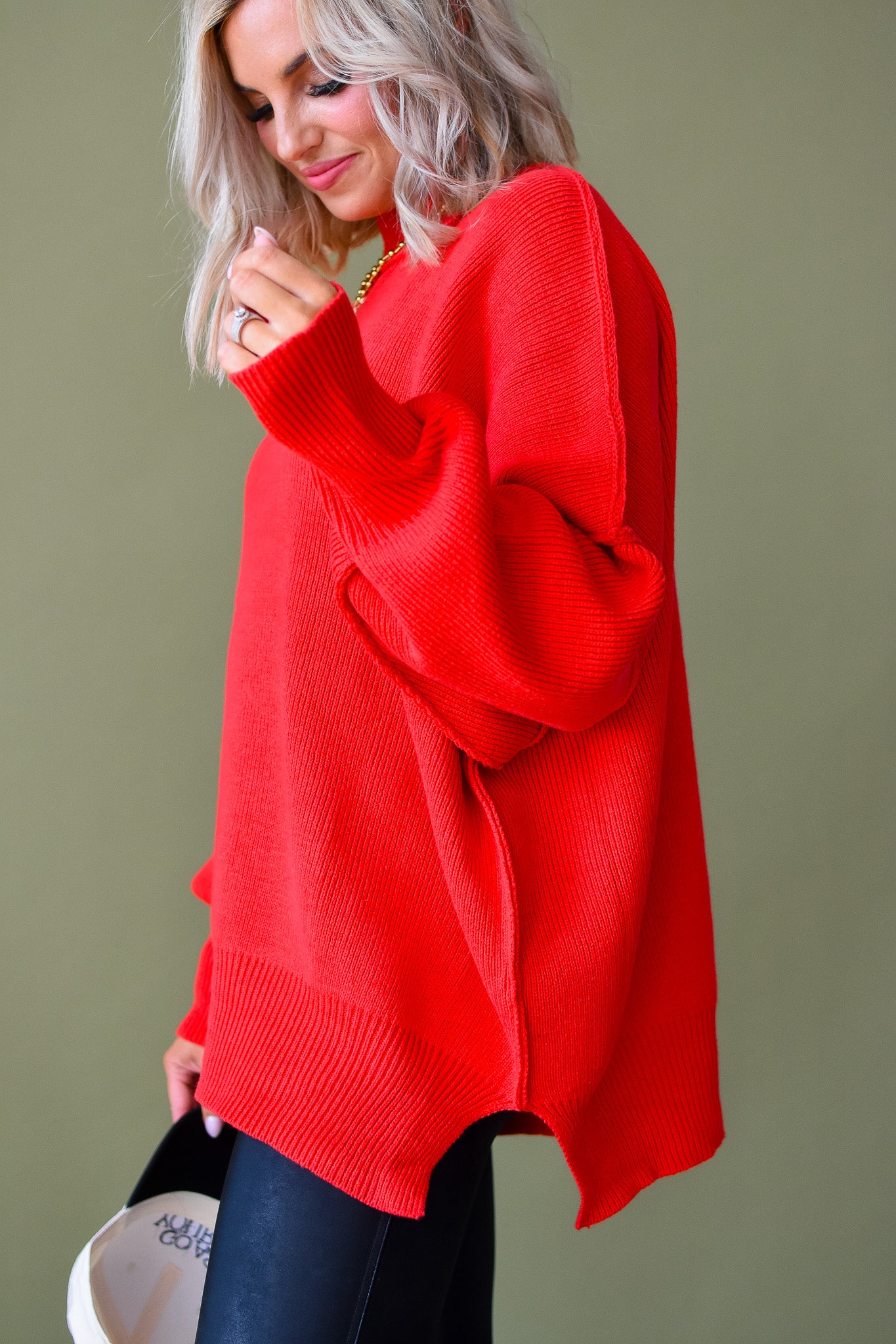 Bradie Sweater in Red RESTOCK