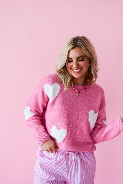 Tia Heart Sweater