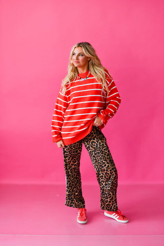 Vaughn Oversized Stripe Knit Sweater