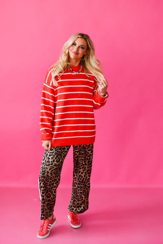 Vaughn Oversized Stripe Knit Sweater