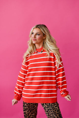 Vaughn Oversized Stripe Knit Sweater