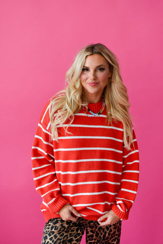 Vaughn Oversized Stripe Knit Sweater