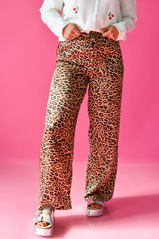 Lauryn Leopard Track Pants
