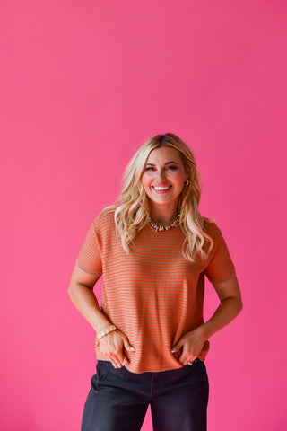 Vicky Stripe Knit Top RESTOCK