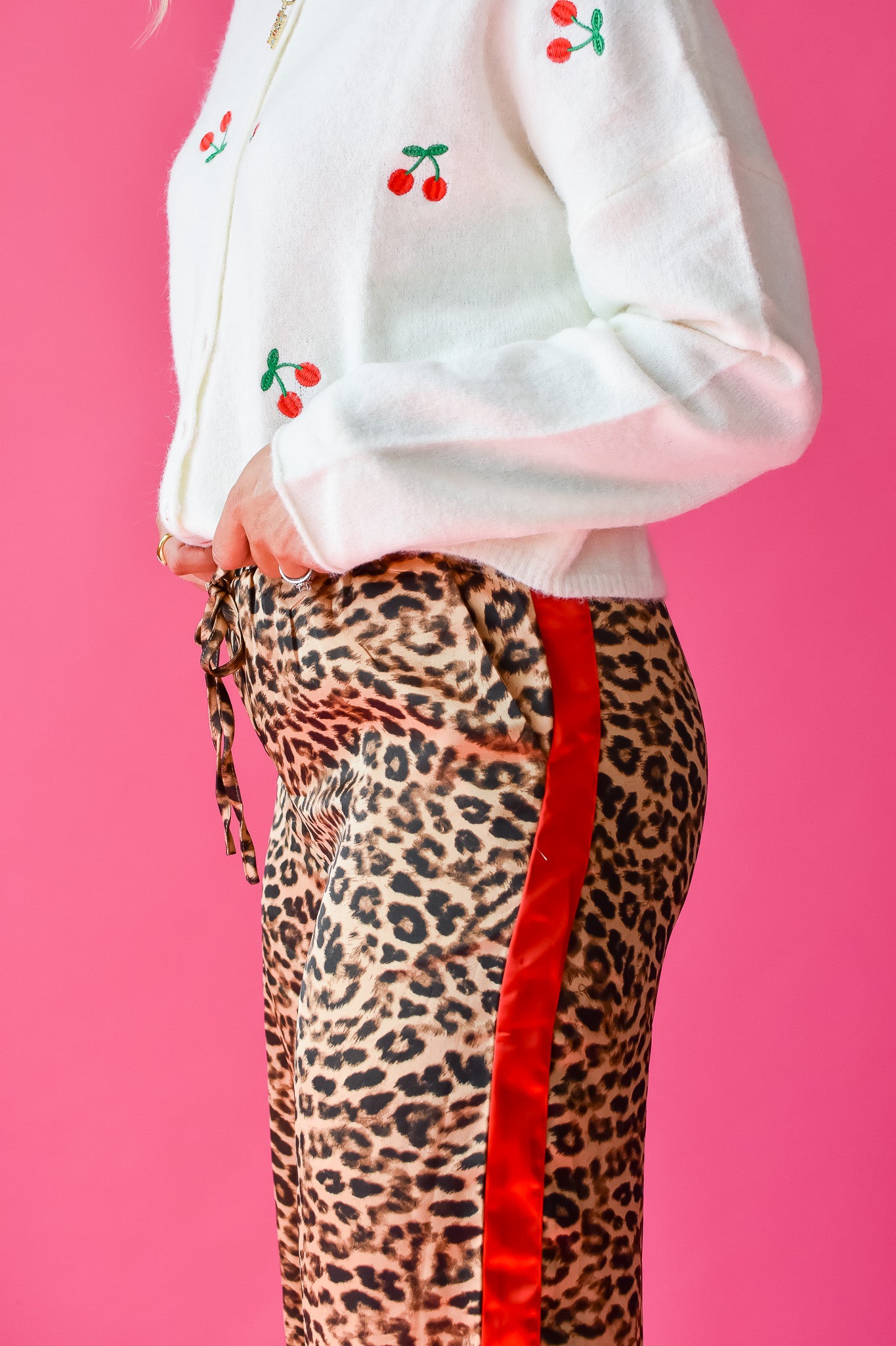 Lauryn Leopard Track Pants