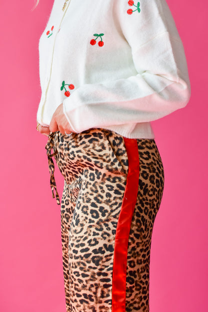 Lauryn Leopard Track Pants