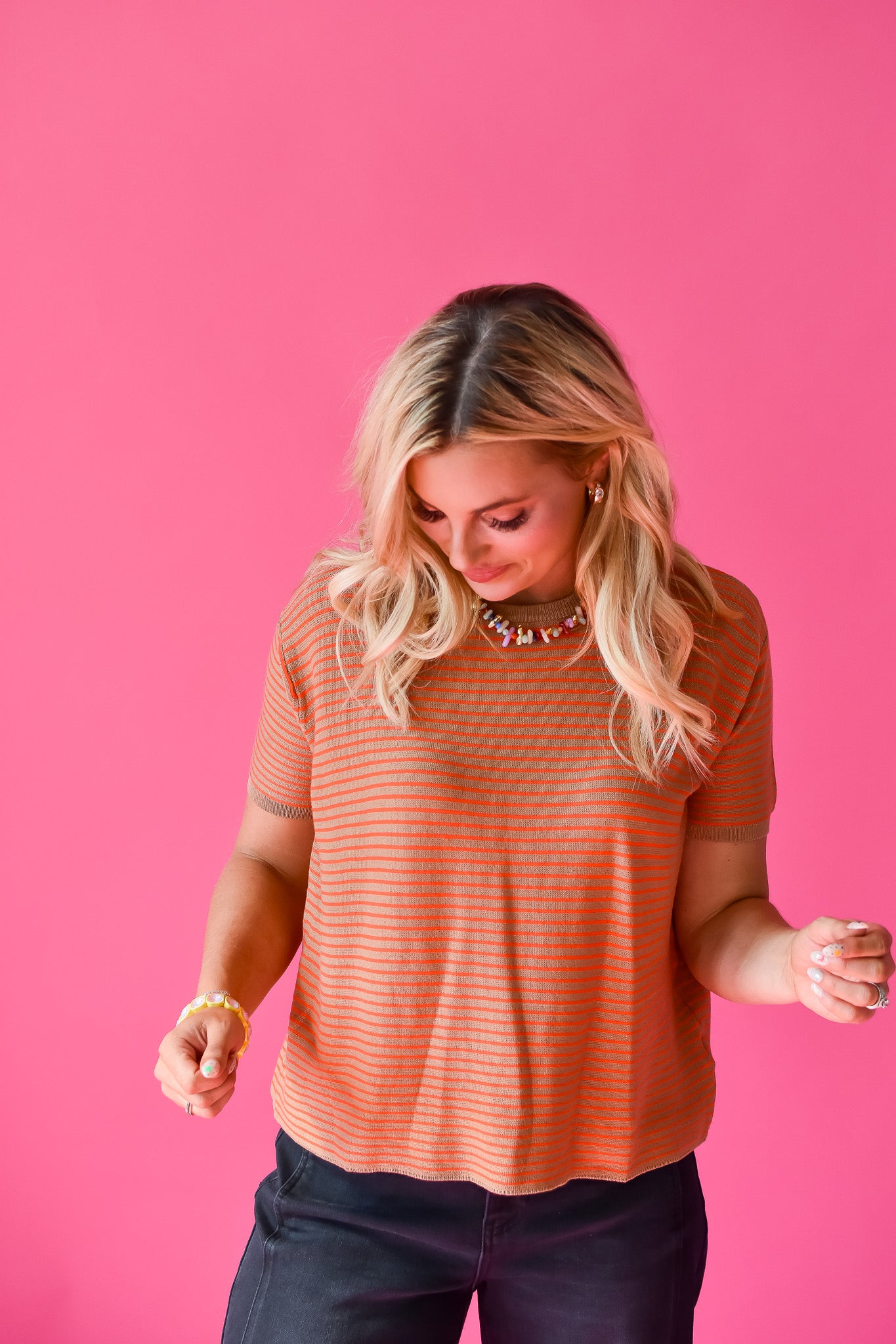 Vicky Stripe Knit Top RESTOCK