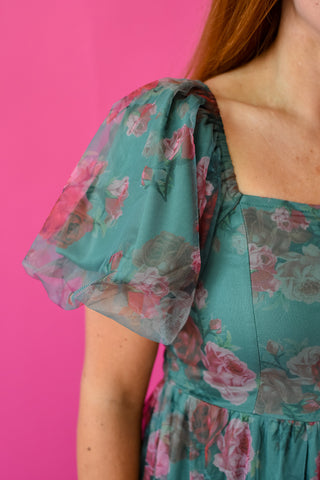 Ali Floral Tulle Maxi Dress