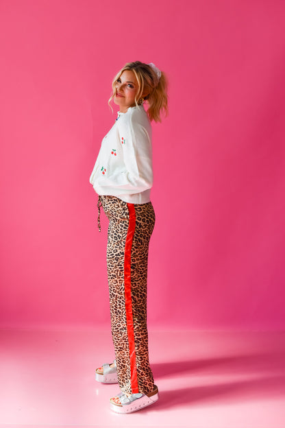 Lauryn Leopard Track Pants