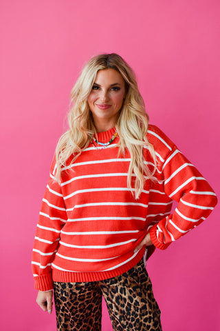 Vaughn Oversized Stripe Knit Sweater