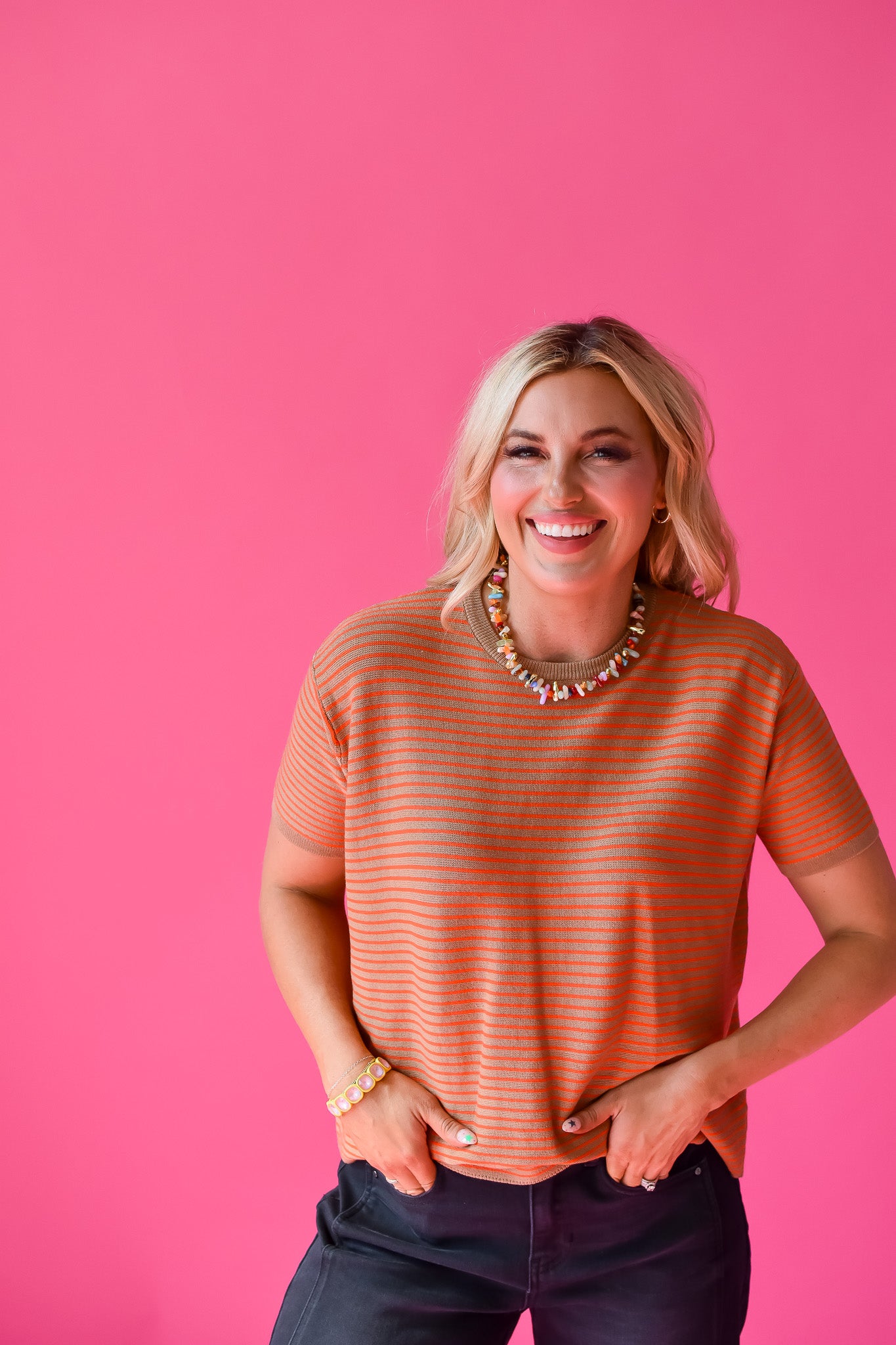 Vicky Stripe Knit Top RESTOCK