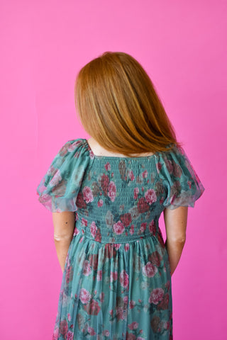 Ali Floral Tulle Maxi Dress