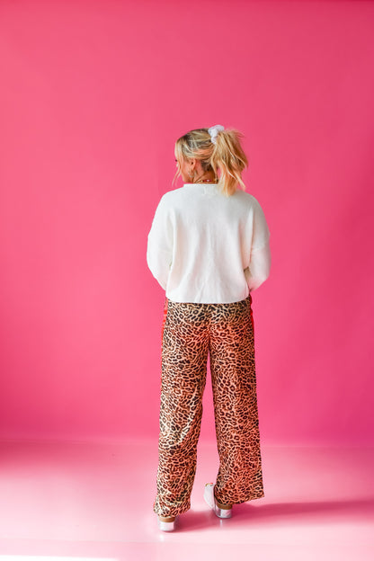 Lauryn Leopard Track Pants