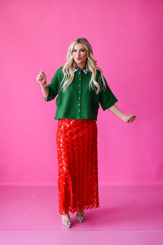 Elena Short Sleeve Cardigan