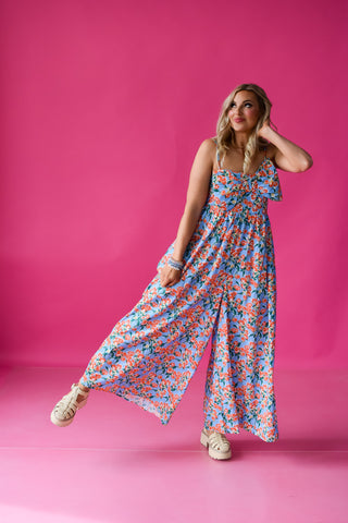 Olivia Floral Bow Jumpsuit
