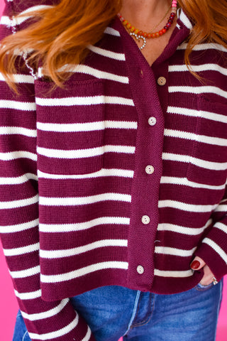 Lorelei Striped Cardigan