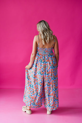Olivia Floral Bow Jumpsuit