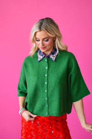 Elena Short Sleeve Cardigan