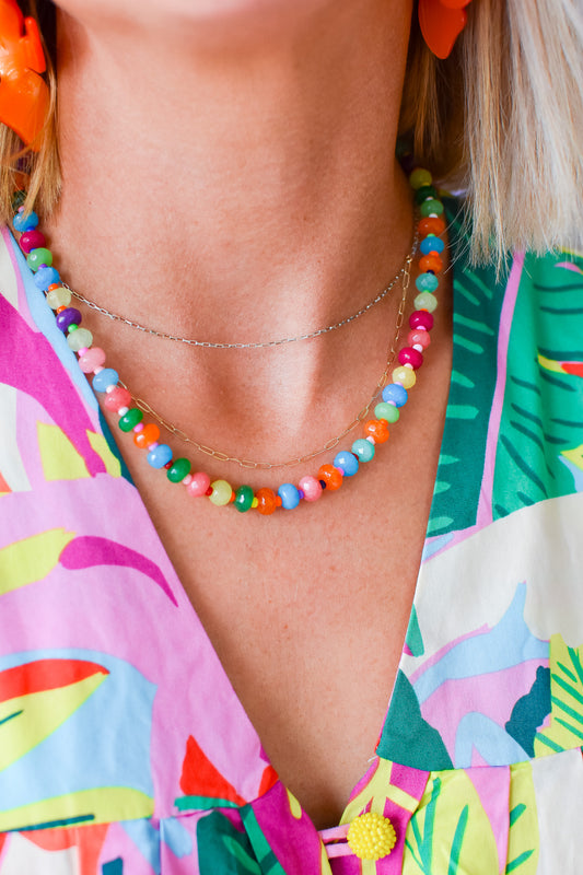 Rainbow Necklace Luxe - Tutti