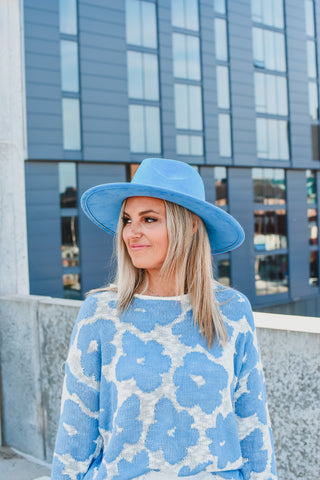 Rancher Hat in Cornflower Blue