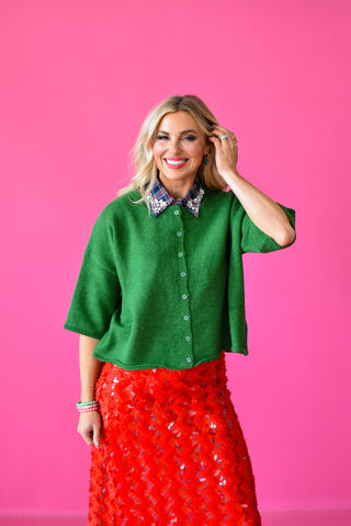 Elena Short Sleeve Cardigan