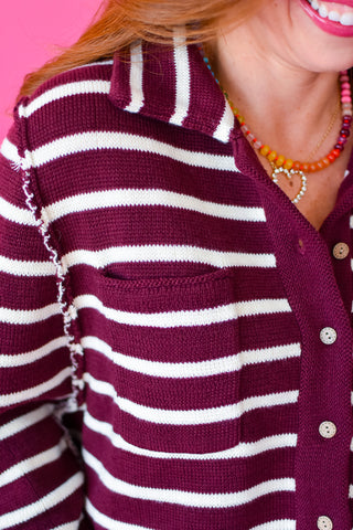 Lorelei Striped Cardigan