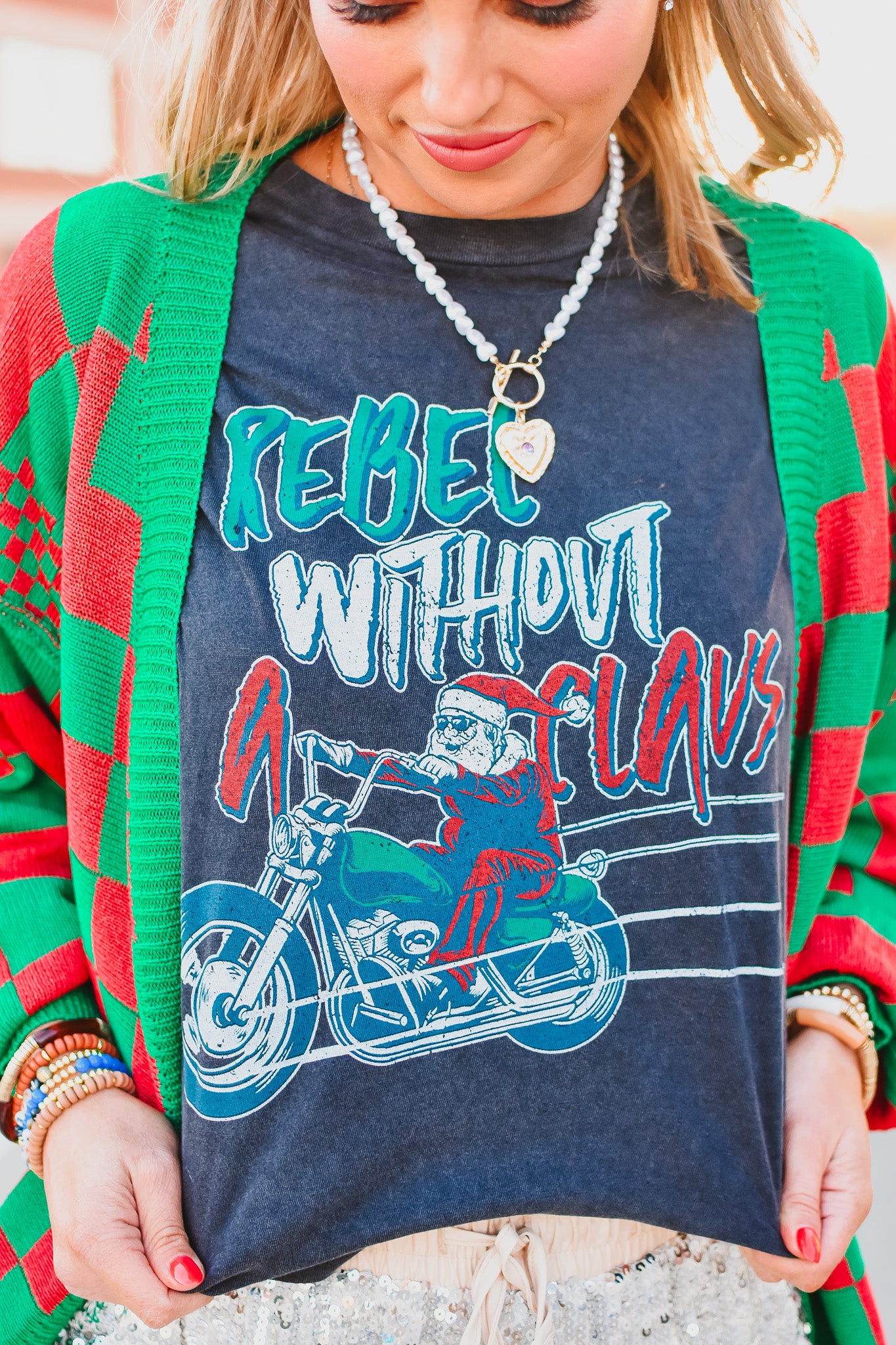 Rebel Without a Claus Graphic Tee - RESTOCK