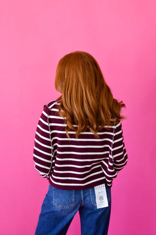 Lorelei Striped Cardigan