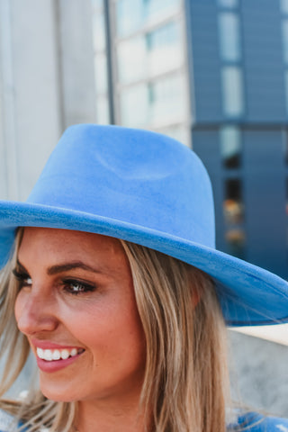 Rancher Hat in Cornflower Blue