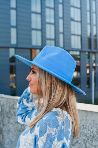 Rancher Hat in Cornflower Blue