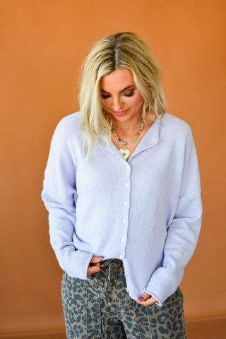 Piper Cardigan in Lavender - RESTOCK